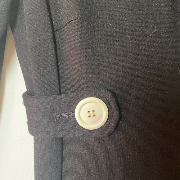 Laundry By Shelli Segal Black Long Blazer with White Accents - Picture 5 of 6